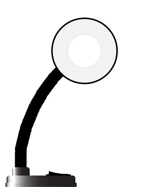 Black Bendable Lamp — Stock Vector