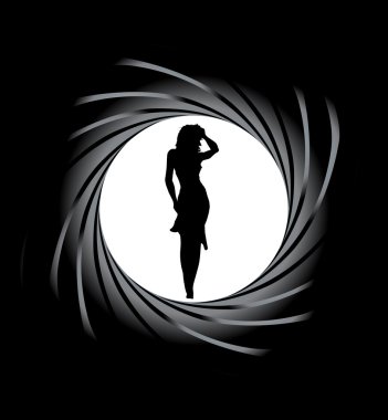 Girl In The Sights clipart