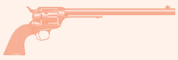 Fond long canon six pistolets — Image vectorielle