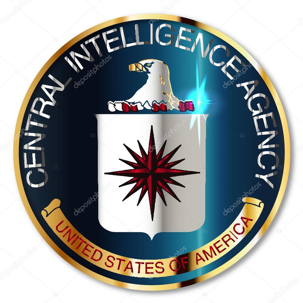 Cia Logo In Metallic Look Stock Vector C Bigalbaloo