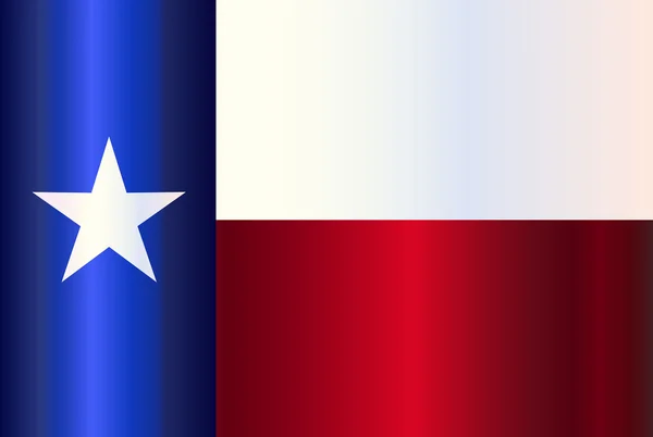 Bandeira do Estado do Metal Texas — Vetor de Stock