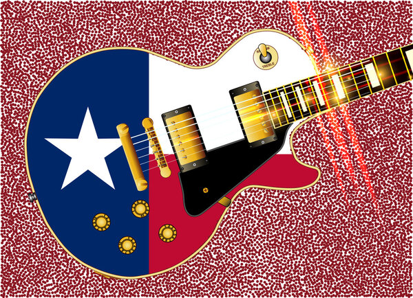 Texas Flag Guitar Guitar