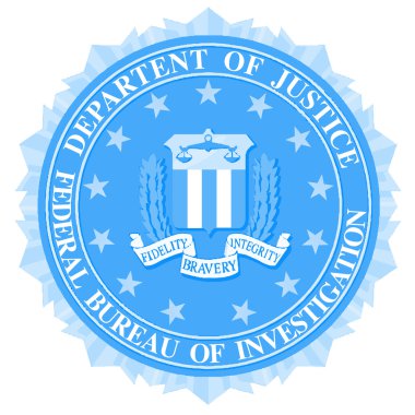 FBI Seal In Blue clipart