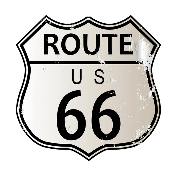 Ruta 66 señal de carretera — Archivo Imágenes Vectoriales