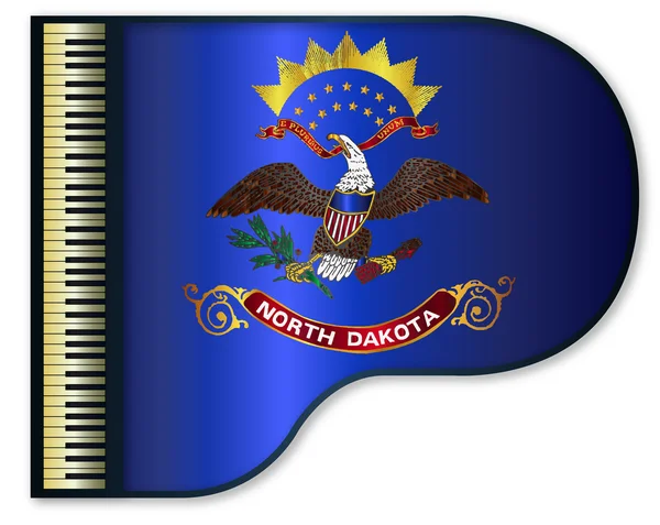 Bandeira do Grand Piano North Dakota —  Vetores de Stock