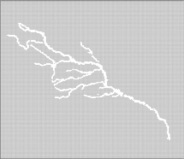 Mapa řeky Colorado polotónů — Stockový vektor