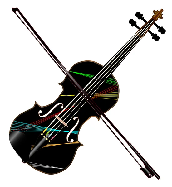 País violín perezoso luces — Vector de stock