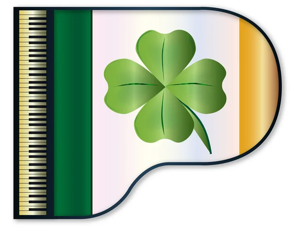 Grand Piano Eire vlag — Stockvector