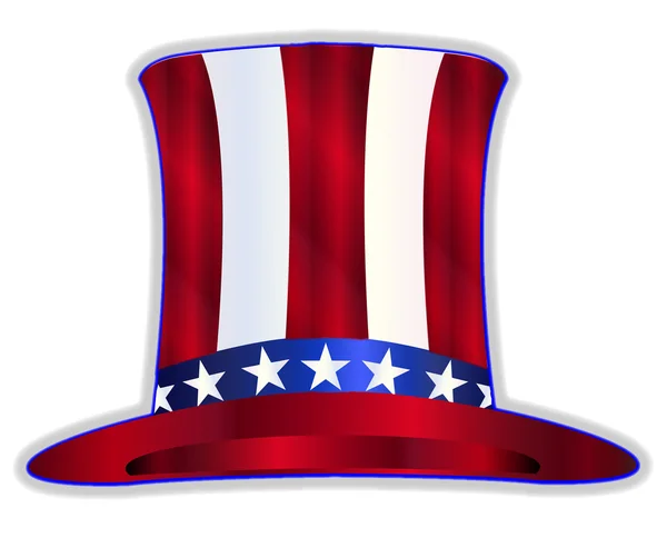 Uncle Sam's Top Hat — Stock Vector