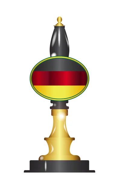Αντλία μπύρα γερμανική σημαία — Διανυσματικό Αρχείο