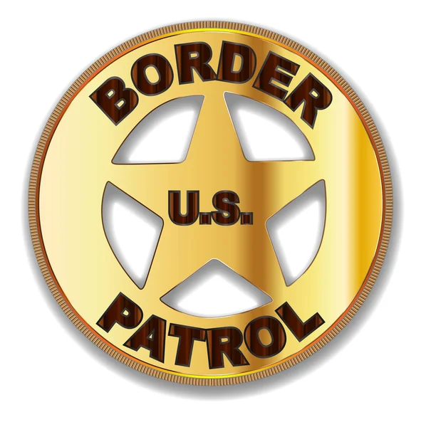 Border Patrol Badge — Stock Vector