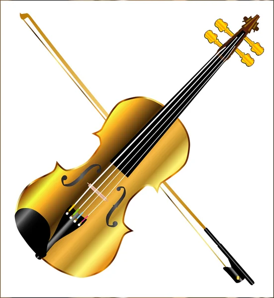 Devils violino d'oro — Vettoriale Stock