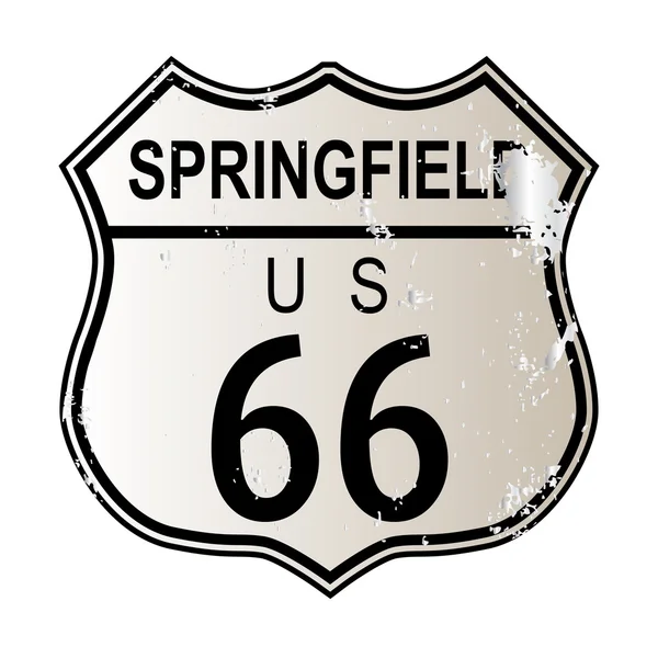 Ruta 66 de Springfield — Vector de stock