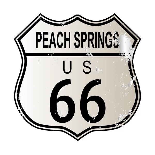 Route 66 de Peach Springs — Image vectorielle