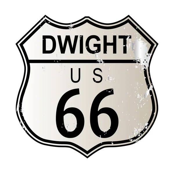 Dwight Route 66 — Stockvector