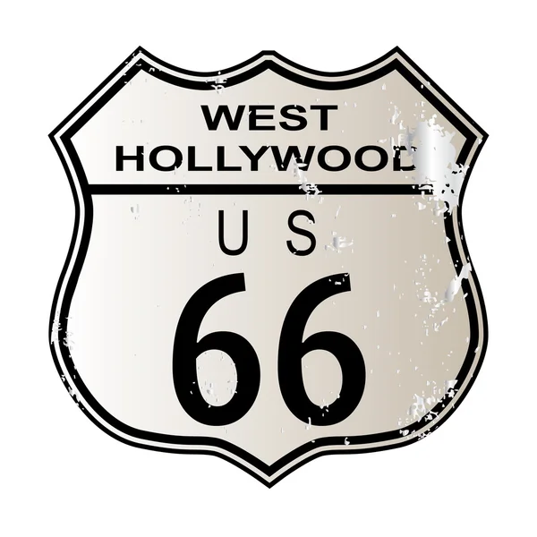 Westhollywood Route 66 — Stockvektor