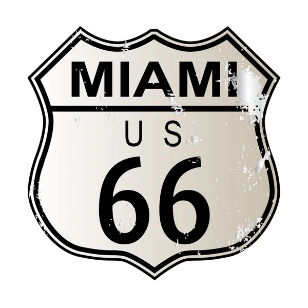 Miami, Route 66 — Image vectorielle