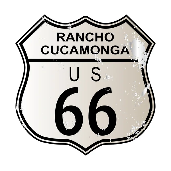 Rancho Cucamonga Route 66 — Stock Vector