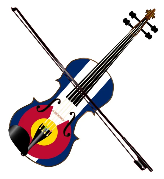 Colorado viool en cello — Stockvector