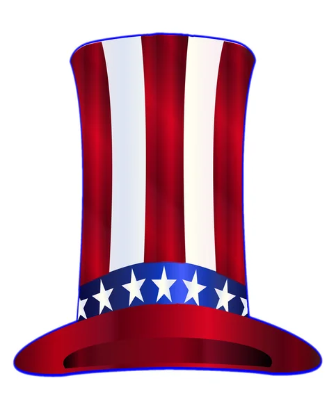 Uncle Sam's Tall Hat — Stock Vector