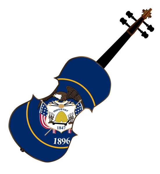 Utah State viool — Stockvector