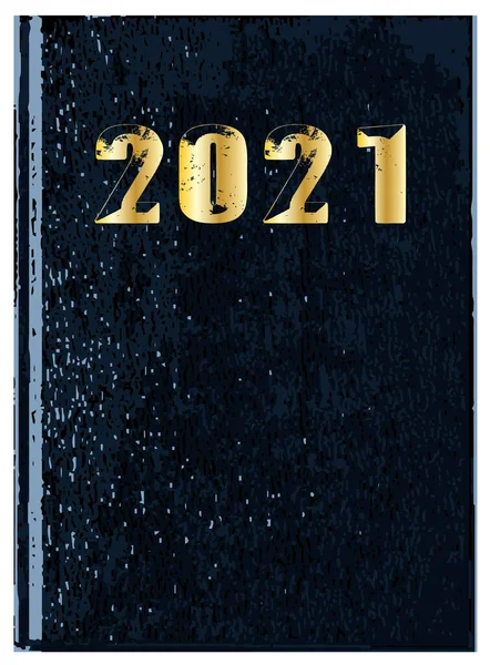 一本2021年的蓝皮书的封面 — 图库矢量图片