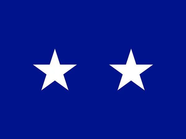 Bandeira Uma Força Aérea Dos Eua Major General Par Estrelas —  Vetores de Stock