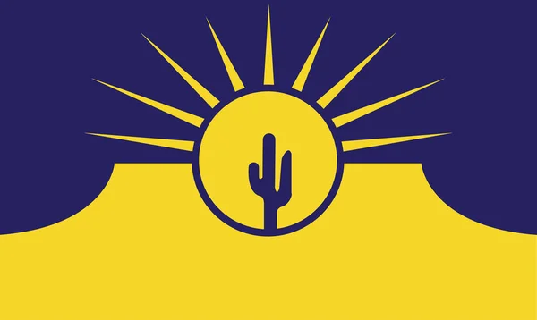 Bandera Tradicional Ciudad Mesa Arizona — Archivo Imágenes Vectoriales