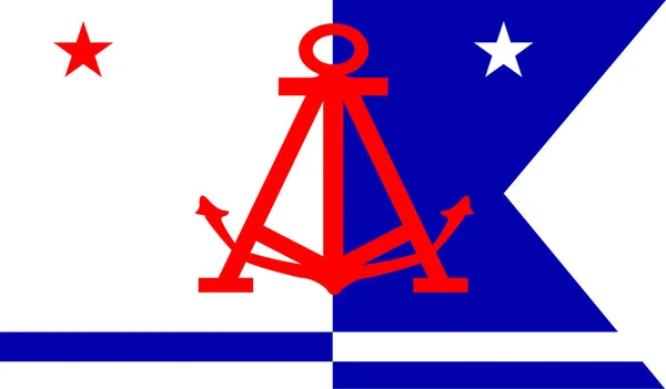 Tradycyjna Flaga Anaheim City Flag California — Wektor stockowy