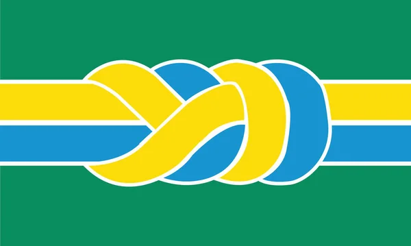 Bandiera Tradizionale Palouse City Washington Stati Uniti — Vettoriale Stock