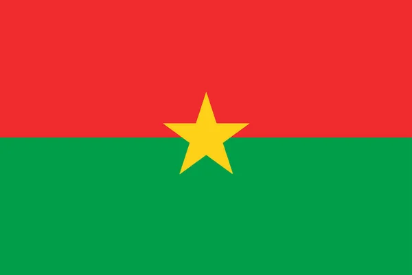 Σημαία Της Αφρικανικής Χώρας Μπουρκίνα Φάσο — Διανυσματικό Αρχείο