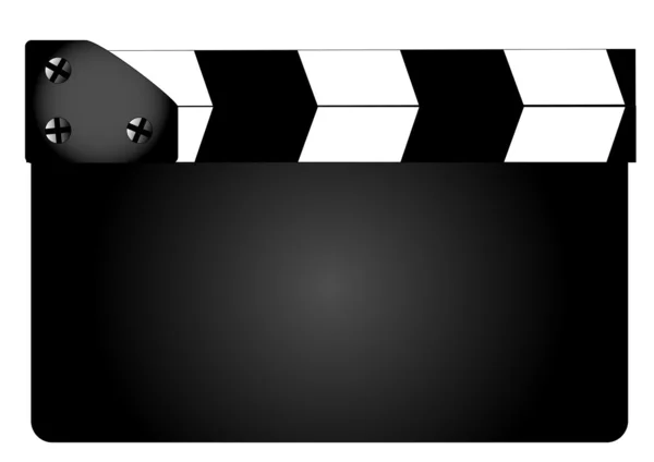 Clapperboard película en blanco — Vector de stock