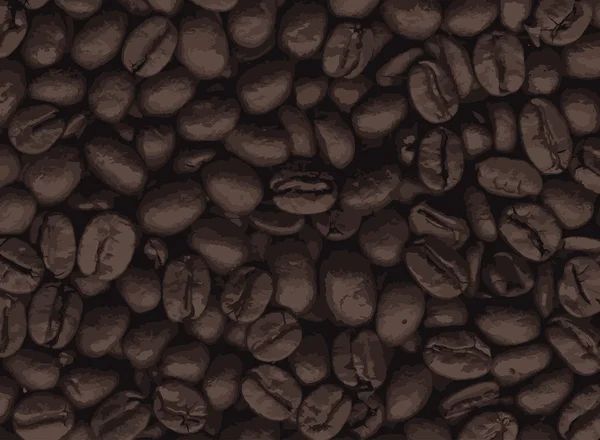 Granos de café — Vector de stock