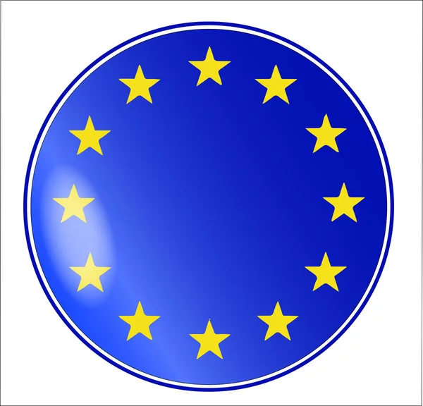 EU tlačítko — Stockový vektor