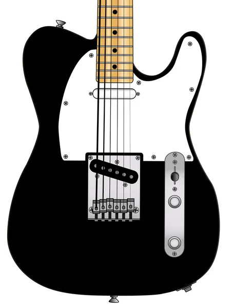 Rocková kytara siluety — Stockový vektor