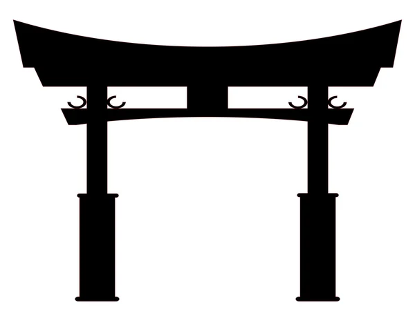 Silhouette Tori Gate — Image vectorielle