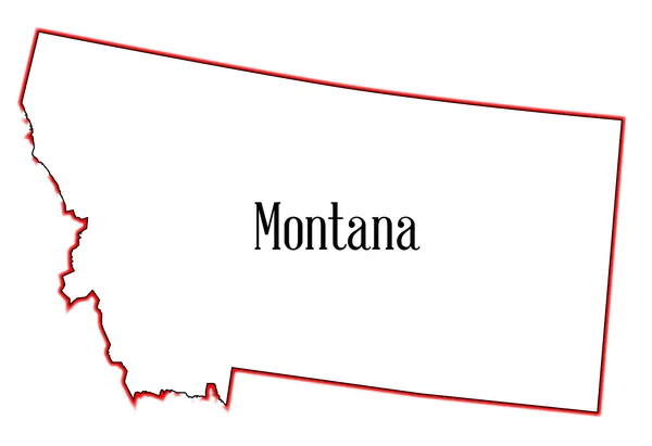 Montana — Vector de stock