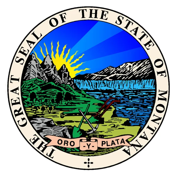 Sigillo di Stato del Montana — Vettoriale Stock