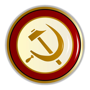 Russian Pin Badge clipart