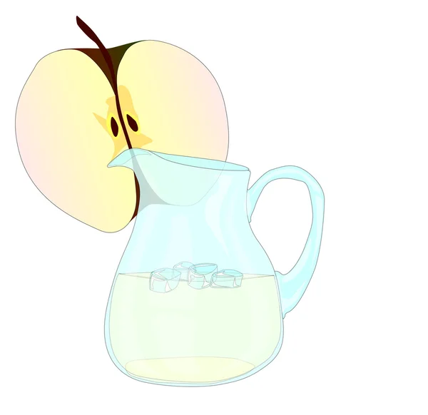 Jugo de manzana — Archivo Imágenes Vectoriales