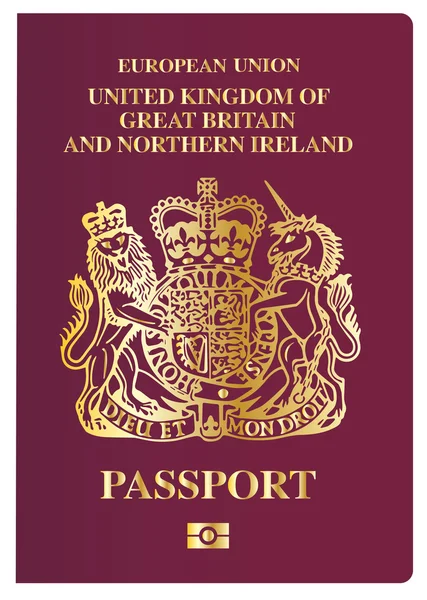 Passaporto britannico — Vettoriale Stock