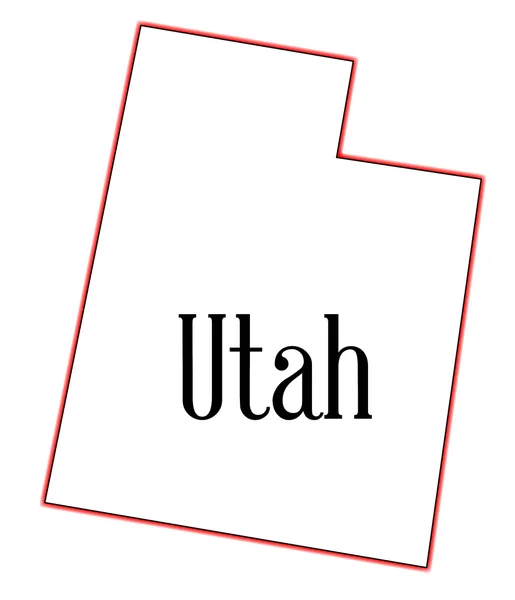 Utah — Vettoriale Stock