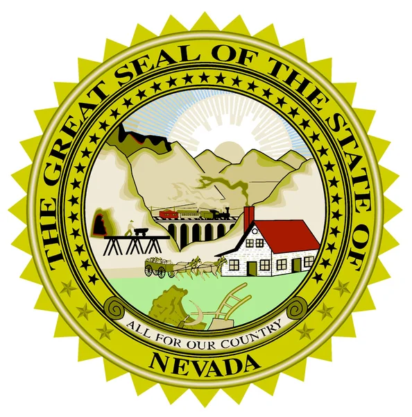 Sello del estado de Nevada — Vector de stock