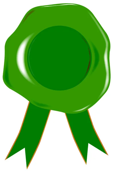Zielony Pusta pieczęć — Wektor stockowy