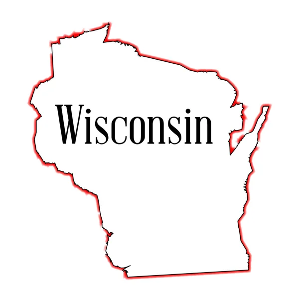 Wisconsin — Stockový vektor