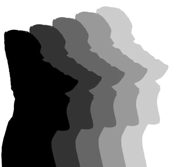 Monolithische hoofden van Paaseiland — Stockvector