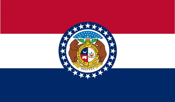 Drapeau de l'État du Missouri — Image vectorielle