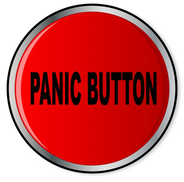 Przycisk paniki — Wektor stockowy