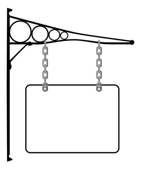 Signo en blanco — Archivo Imágenes Vectoriales