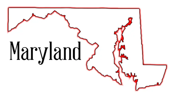 Maryland — Stock vektor